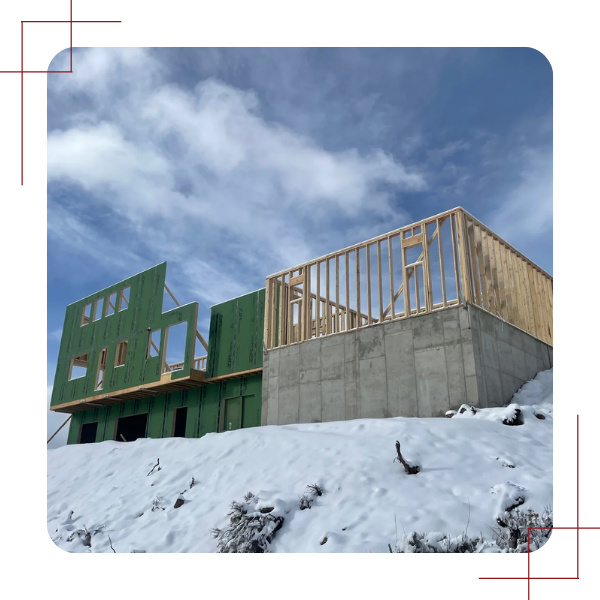 custom home under construction