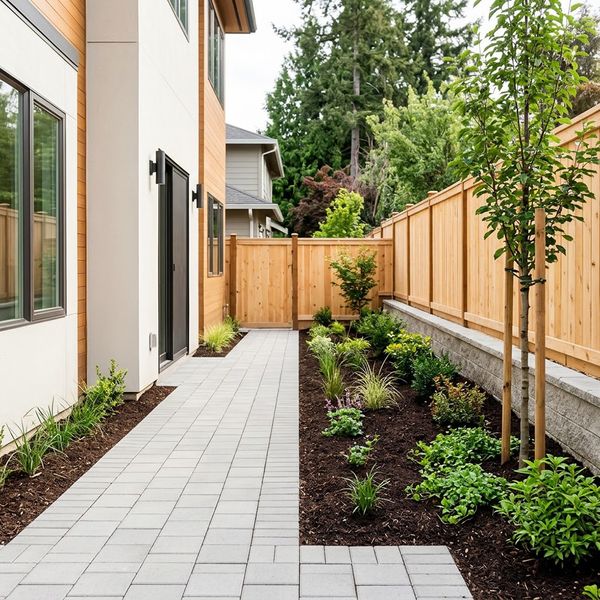 Clean exterior of a newly built ADU showing proper setback and landscaping.
