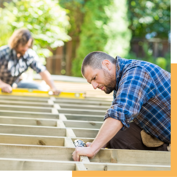 deck builders working on deck