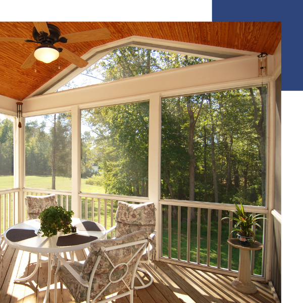 Screened porch.