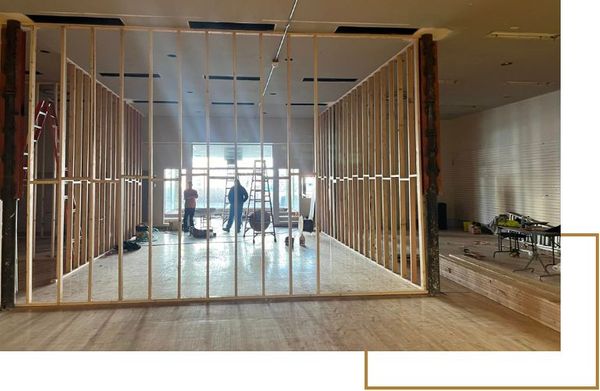 Commercial construction area