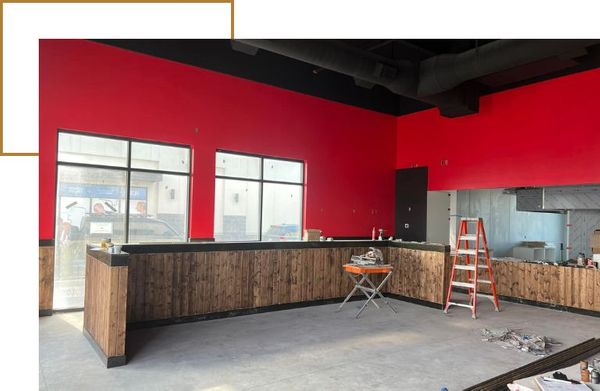 Commercial construction area