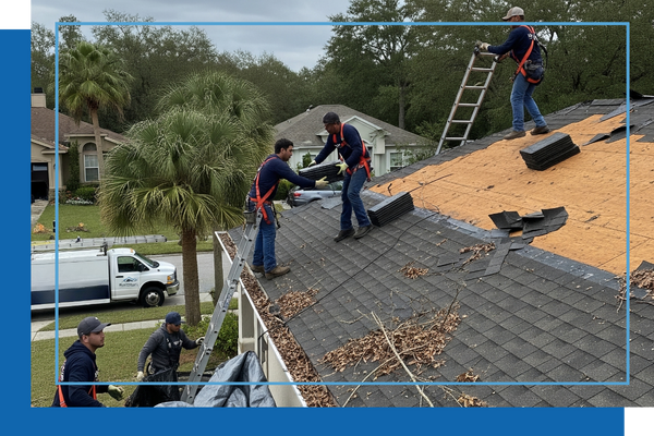 residential storm damage roof repair services