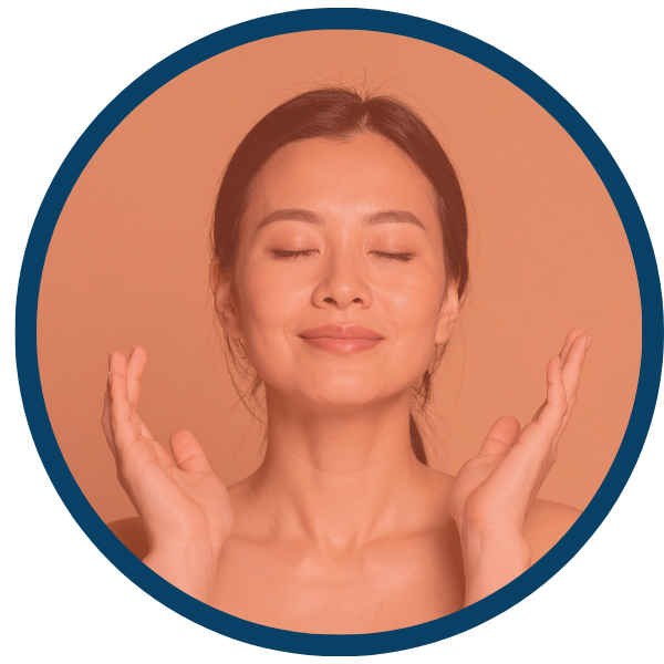 woman with glowing, youthful skin woman with glowing, youthful skin