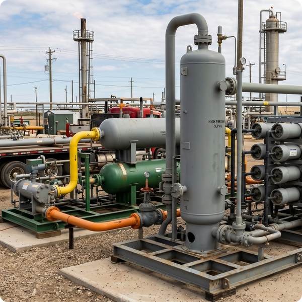 Gas separation machinery. Gas separation machinery.