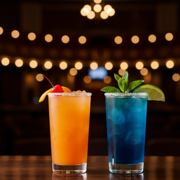 Two alcoholic drinks 