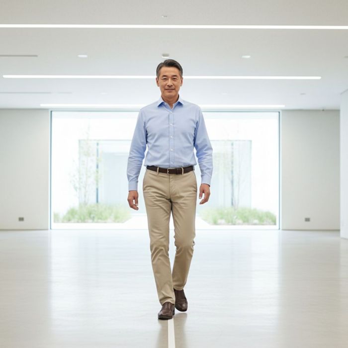 A person demonstrating perfect balance and stability, representing treatment for vertigo and dizziness.