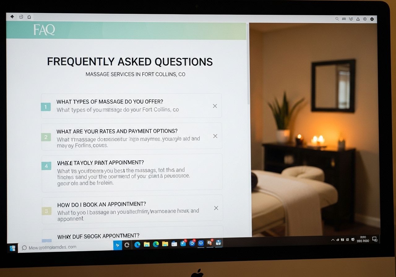 Fort Collins Massage Therapy FAQ