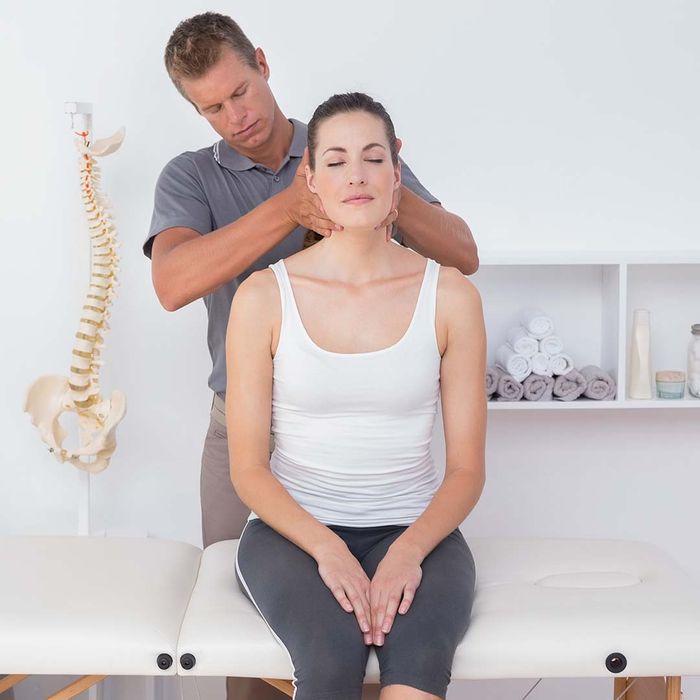 woman getting massage therapy