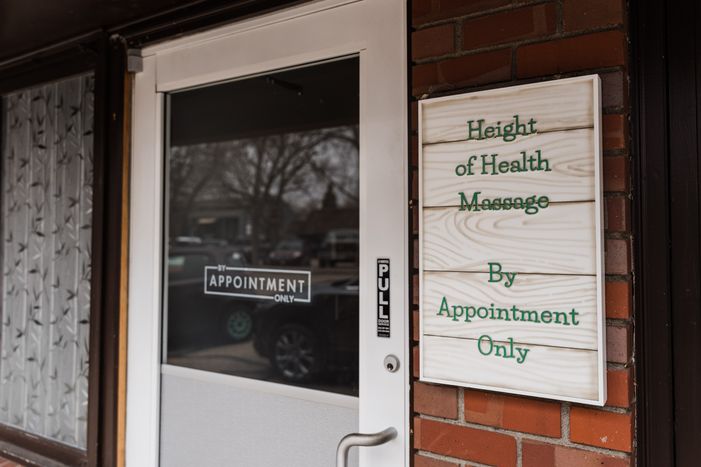 Front Door Height of Health Massage