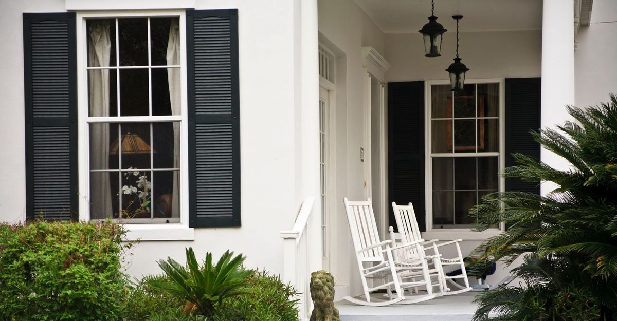 home with plantation shutters