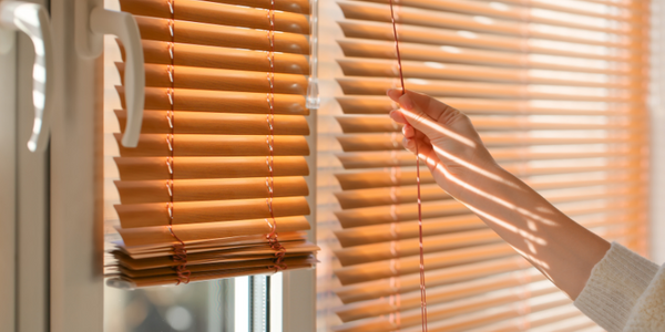 pulling on blinds