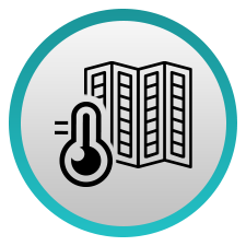 thermometer and shades icon