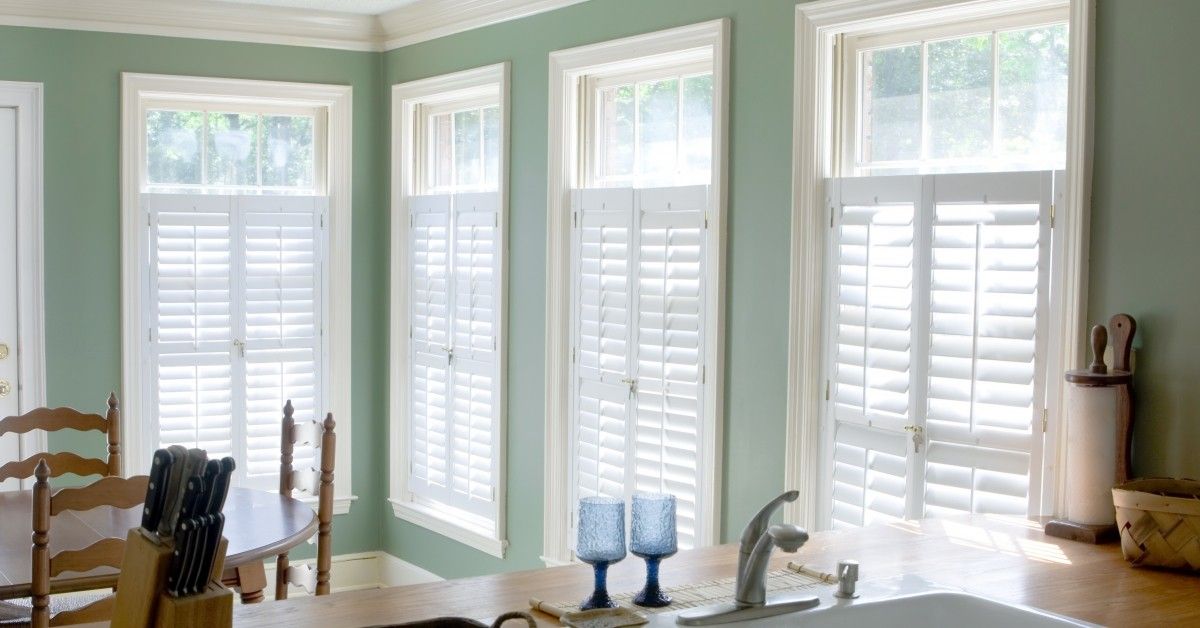 plantation shutters in a home