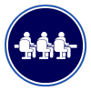 icon of people sitting in seats