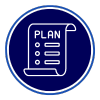 paper with plan icon