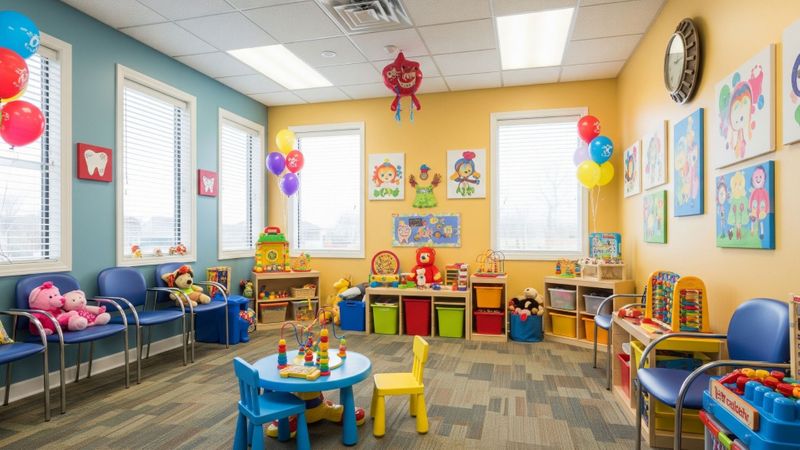welcoming child-friendly dental office waiting area 
