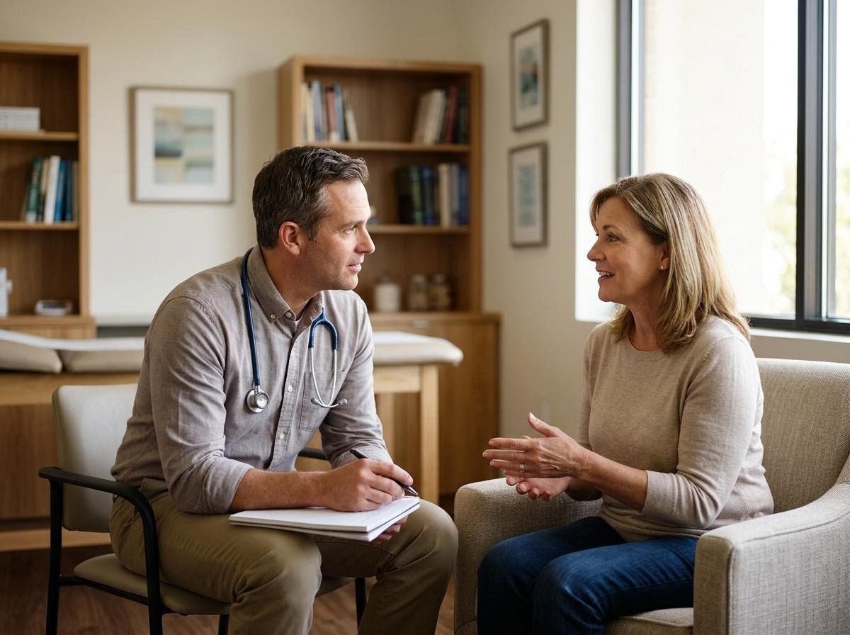 Doctor Consulting with Patient in Office