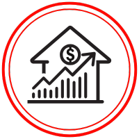 Increased Property Value Icon