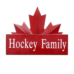 Reg $30 Sale $24 18"x14" Maple Leaf Hockey Family Sign