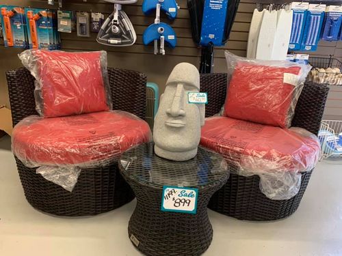 Reg $1199 Sale $899 Barrel Furniture Red and Brown sm table