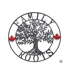 Reg $70 Sale $56 27" Family Roots Metal Medallion