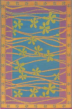 Reg $79 Sale $71.10 4x6 Mad Mat Tall-Grass-Aqua