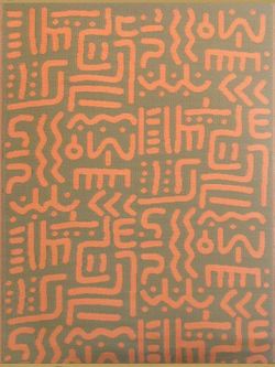 Reg $149 Sale $134.10 5x8 Mad Mat Tribal Salmon-Brown