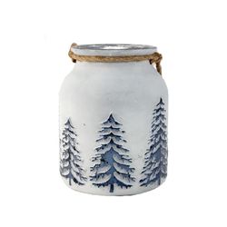 Reg $20 Sale $17 Blue Pine tree Jar 19x14x14 CM