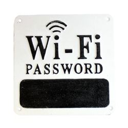 Reg $13 Sale $10.40 Wi-Fi Password Plaque