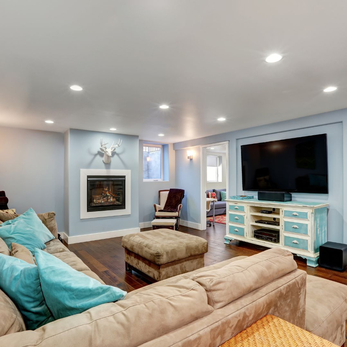 Additional family room in the basement 