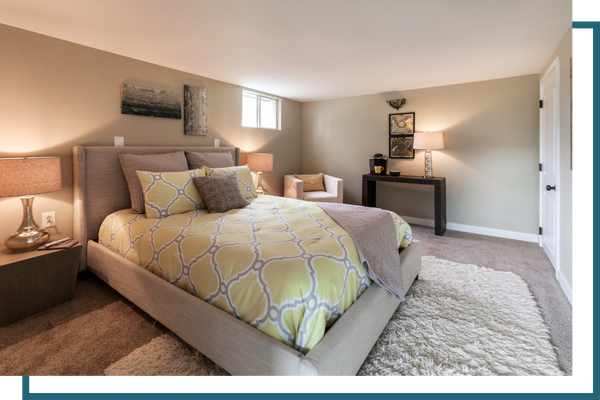 Finished Basement remodel of a new bedroom