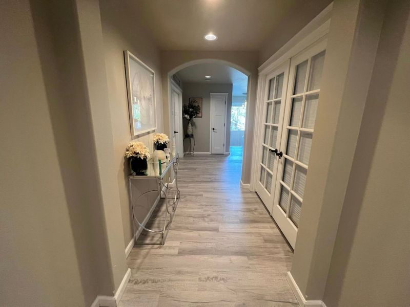 new flooring in hallway