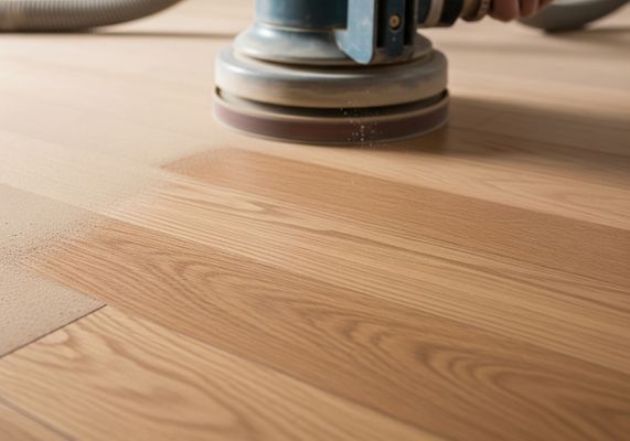 Sanding Wooden Floor