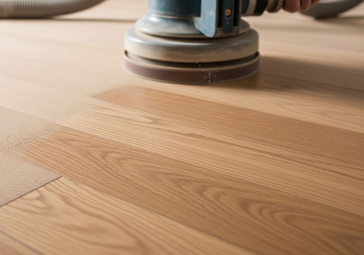 Sanding Wooden Floor
