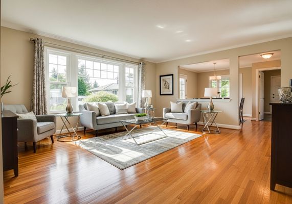 Bright Living Room with Modern Furniture
