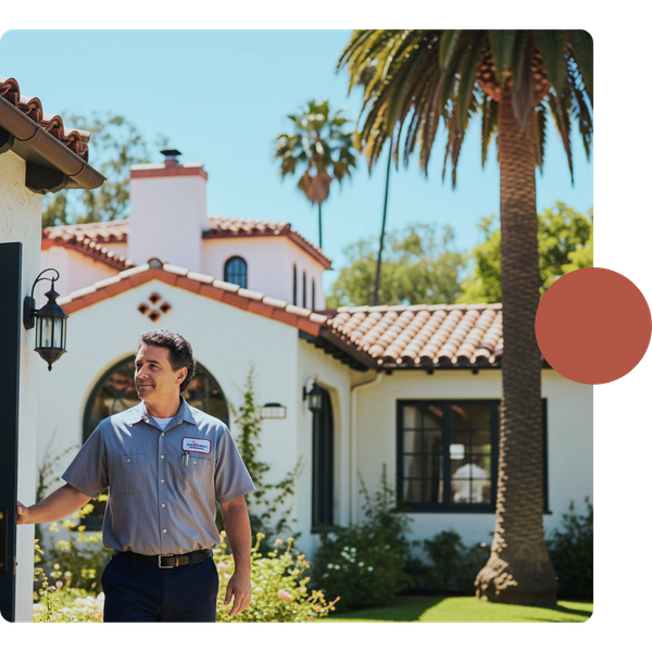 HVAC technician arriving to a house in Santa Barbara SANTA BARBARA 2.png