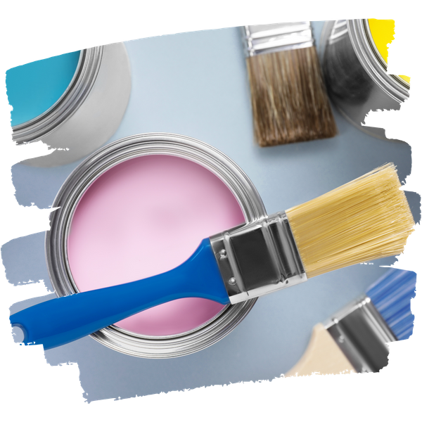 paints and brushes