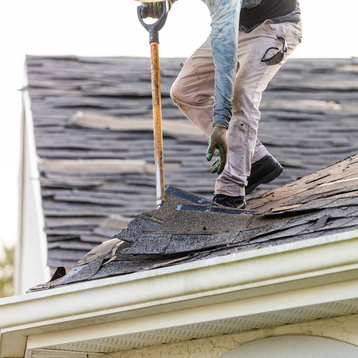 removing old shingles from roof