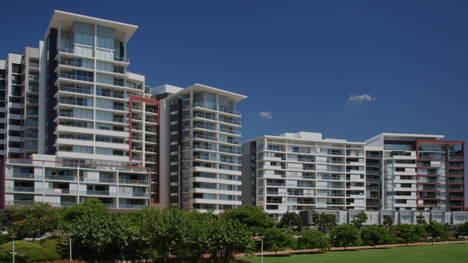 apartment buildings