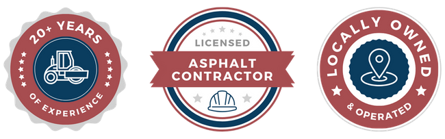 20+ years of experience, licensed asphalt contractor, locally owned and operated