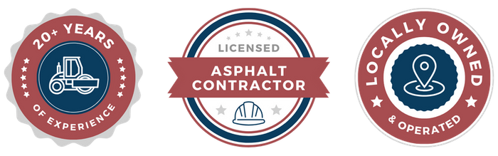 20+ years of experience, licensed asphalt contractor, locally owned and operated