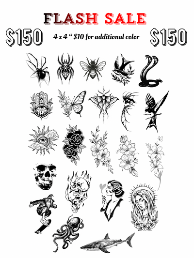 Black Minimalistic Tattoos