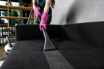 Vacuuming Couch