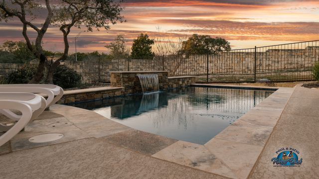 Wood Duck Pool and Patio - sunset spring #7