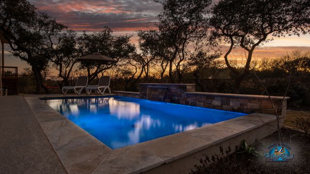 Wood Duck Pool and Patio - sunset spring #5