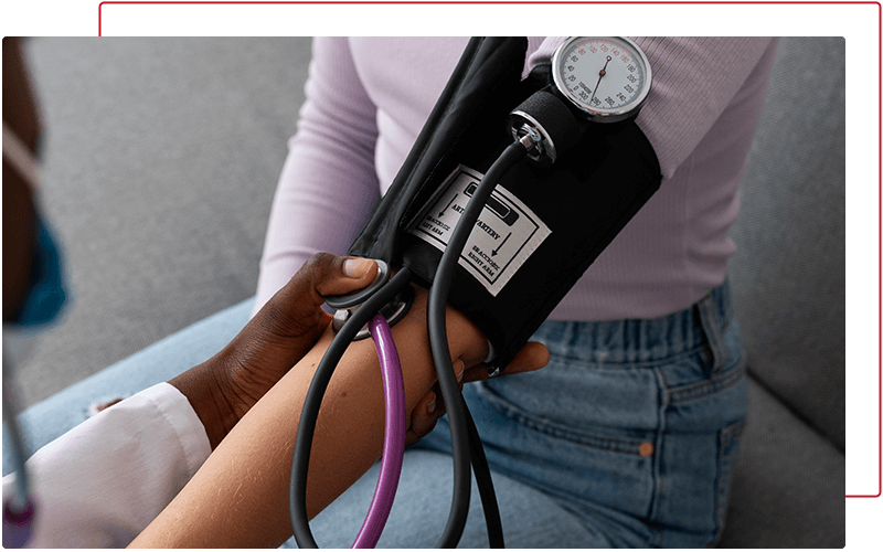 image of blood pressure being taken