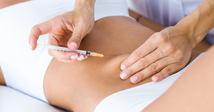 image of a person getting injected