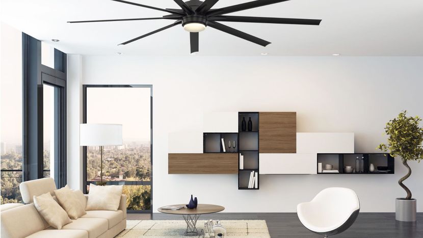 ceiling fan in living room