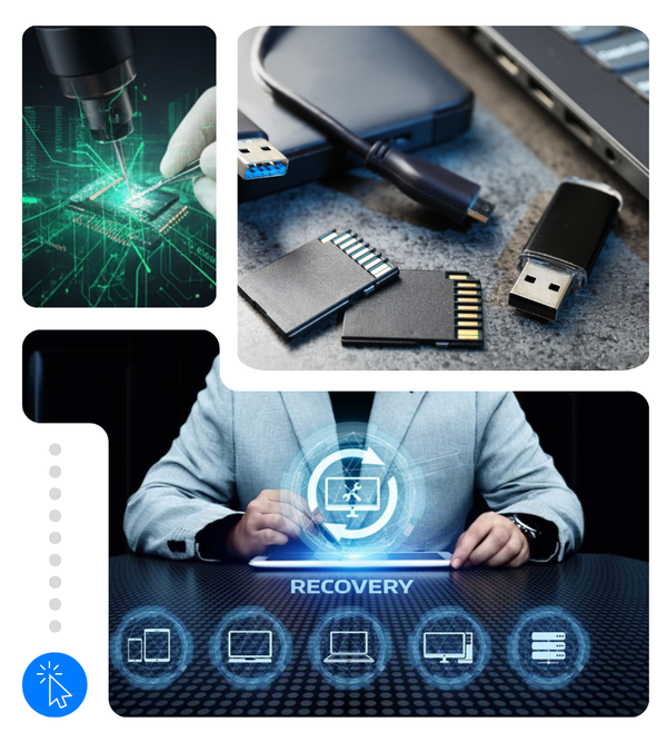 graphics of recovering computer data